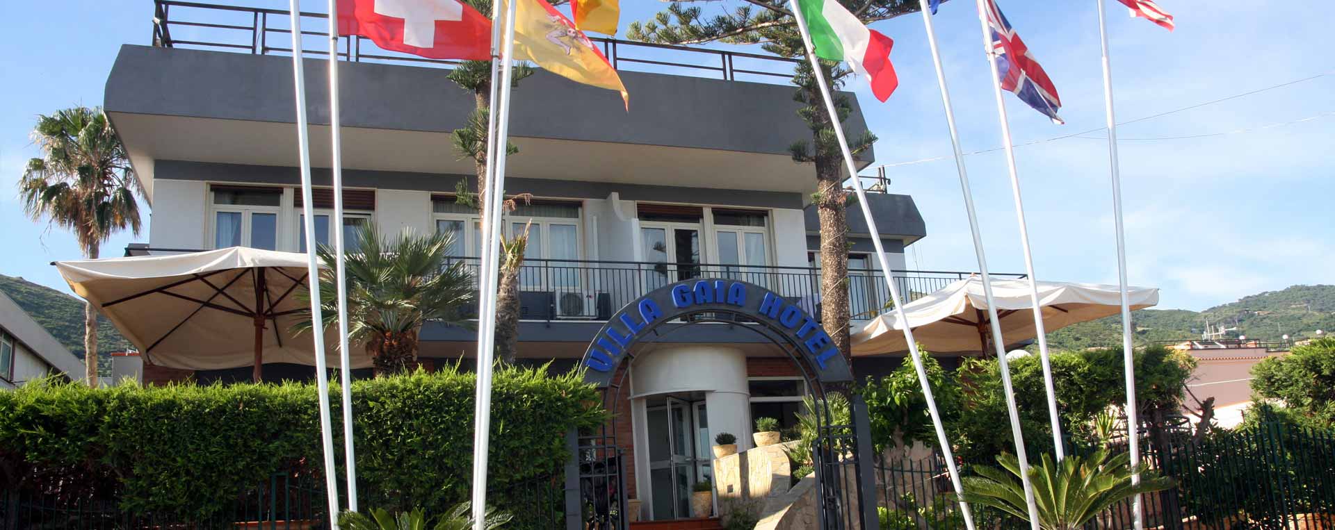 Entrance Villa Gaia Hotel Cefalu 2015
